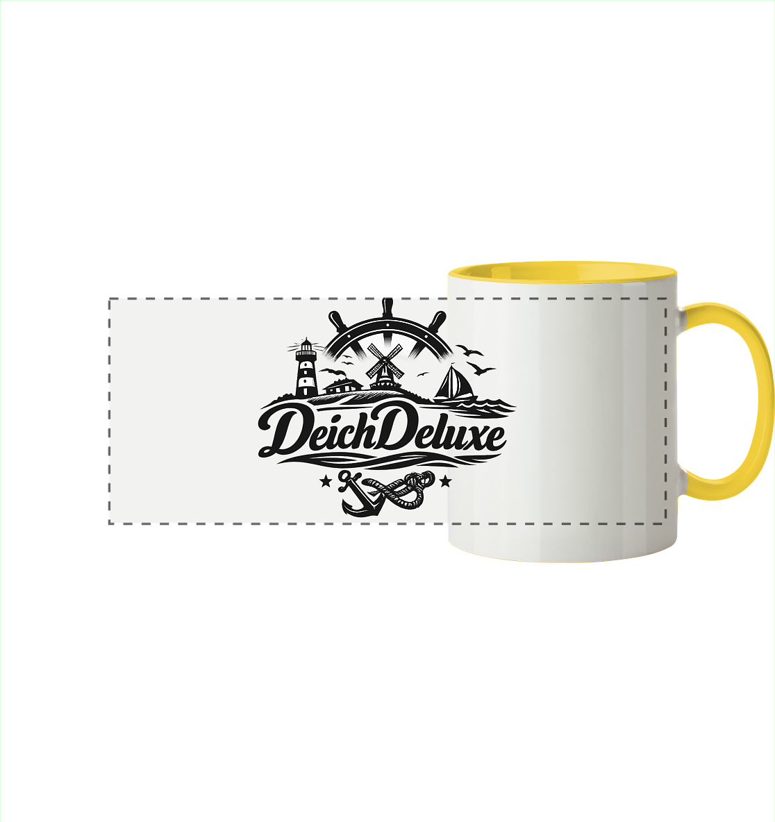 DeichDeluxe - Panorama Becher zweifarbig